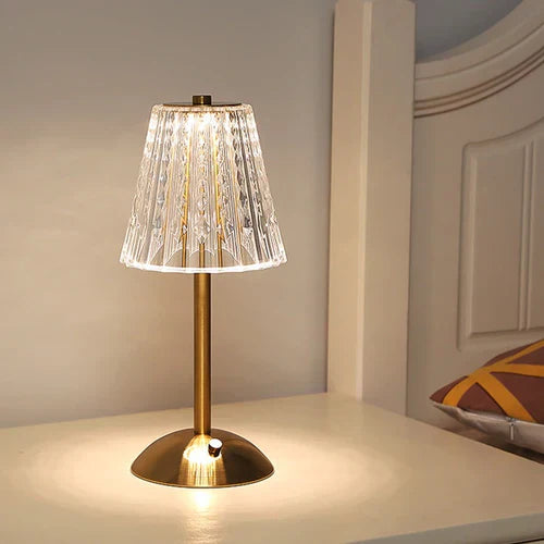 Golden Crystal Table Lamp