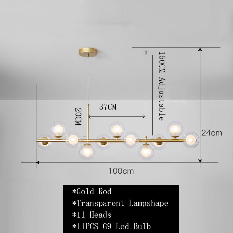 SPHERA | Nordic Gold Black Chandelier